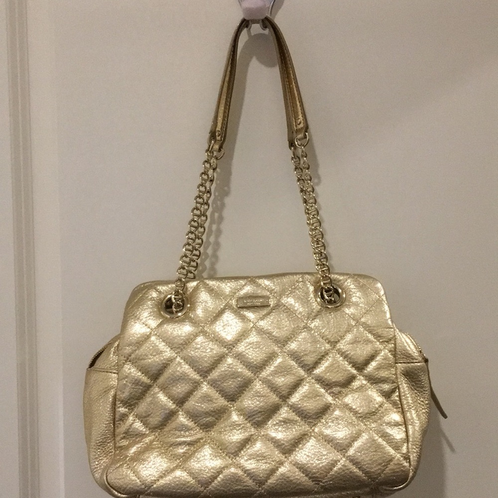 Kate Spade Quilted Habdbag - Gold